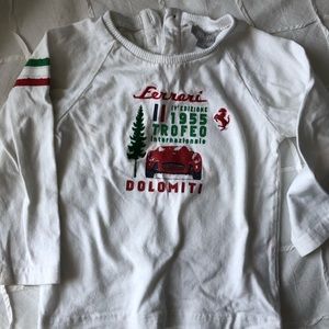 9-12 m baby Ferrari shirt